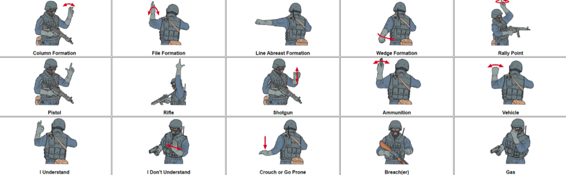 Tactical Hand Signals